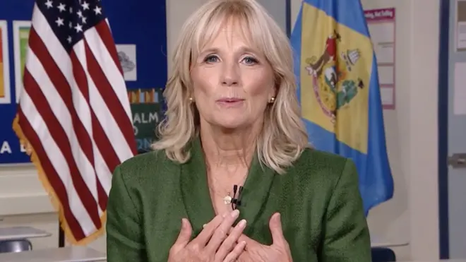 Jill Biden speaks at the Democratic National Convention