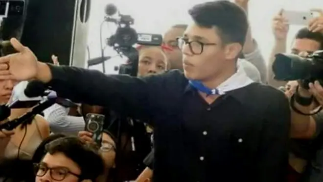 Lesther Aleman se convirtió en la voz de los estudiantes en la mesa de diálogo con el gobierno de Ortega.