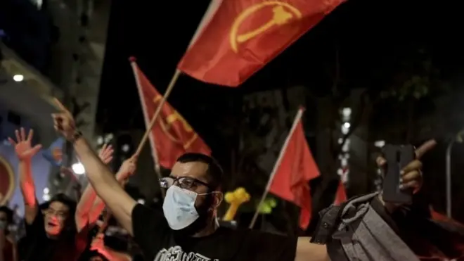 新加坡大選工人黨支持者