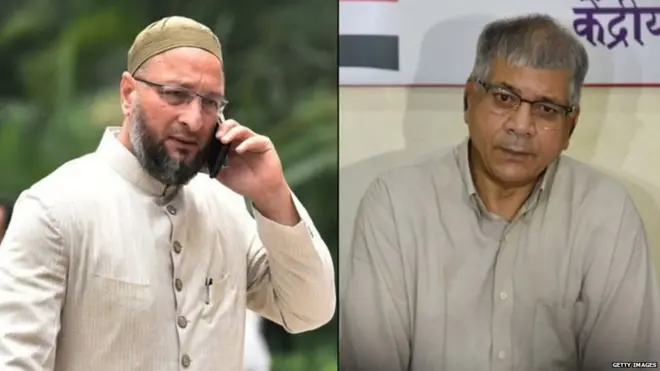 असदुद्दीन ओवैसी और प्रकाश आंबेडकर