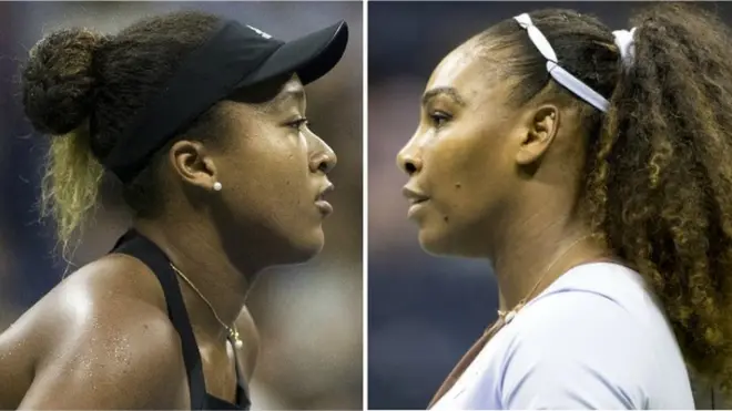 Naomi Osaka and Serena Williams