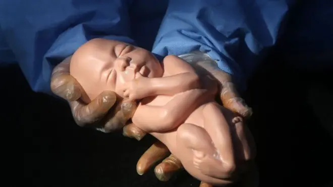 Doll baby wey dem take do anti-abortion campaign