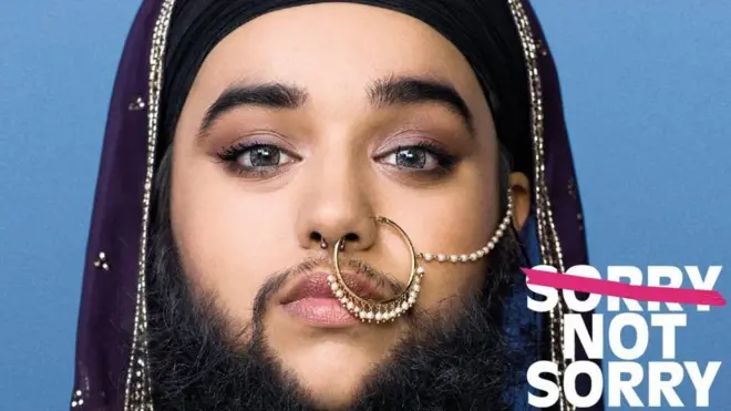 Harnaam Kaur mengatakan tak lagi malu punya kumis dan cambang.