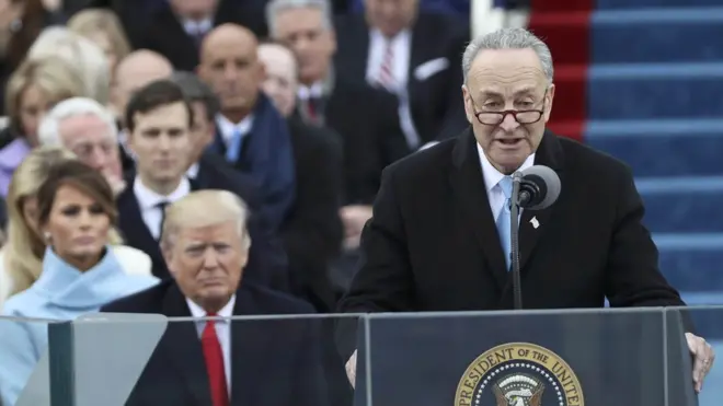 Чак Шумер раскритиковал речь Дональда Трампа не церемонии инаугурации