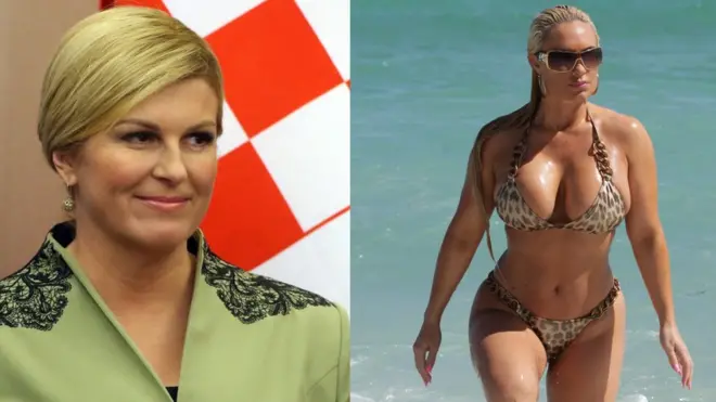 Croatia President Kolinda Grabar-Kitarović and model Coco Austin