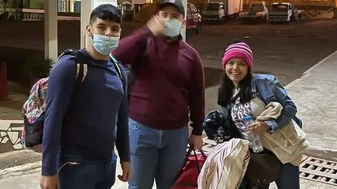 Fernando Redondo, Alejandro Andino y Margie Paz viajaron juntos a EE.UU.