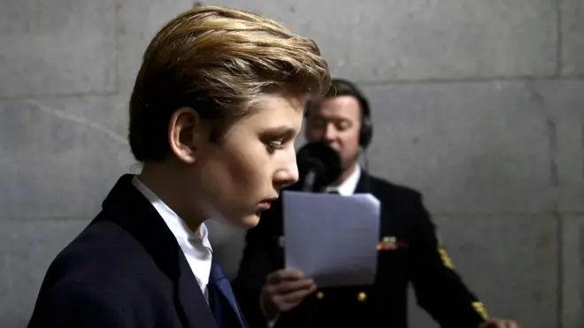 Barron Trump tem 10 anos e é o caçula do presidente