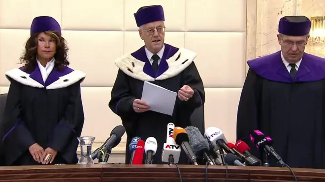 The decision was announced by the Constitutional Court