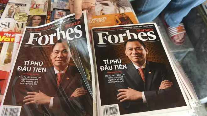 Ông Phạm Nhật Vượng được tạp chí Forbes xếp hạng là tỷ phú đôla giàu có nhất Việt Nam