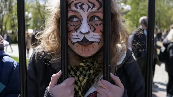 Учасниця протесту