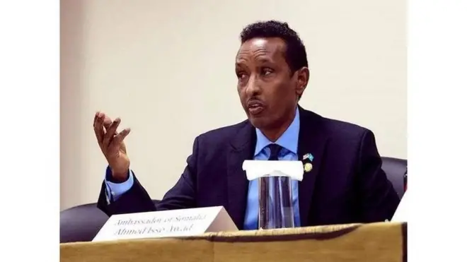 Wasiirka Arimaha Dibada ee Dawladda Federaalka Axmed Ciise Cawad