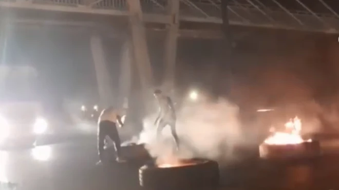 عکسی از یک ویدئو که در توییتر منتشر شده