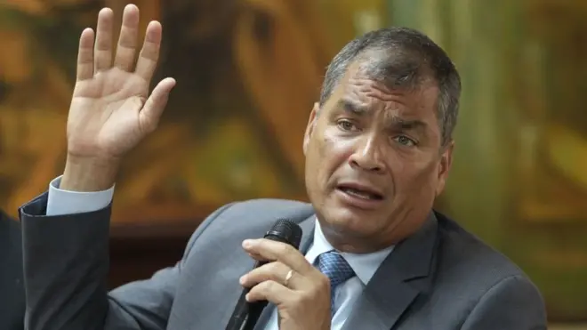 Correa fue presidente de Ecuador de 2007 a 2017.