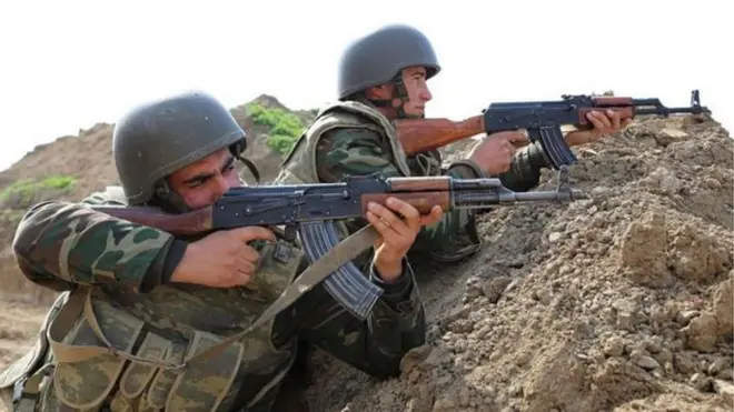 Озарбайжон ҳарбийлари. 2020 йил, апрель