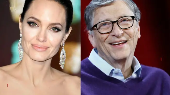 Анджеліна Джолі і Білл Гейтс