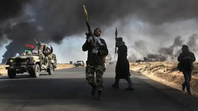 Libya bin tear sake of violence from 2011 afta Col Muammar Gaddafi dey deposed