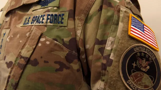 The US Space Force posted a picture its new uniform on Twitter