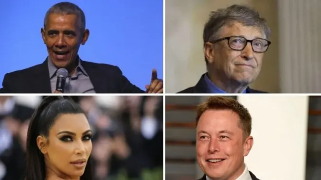 Barack Obama, Bill Gtaes, Kim Kardashian and Elon Musk