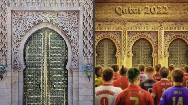 غضب في المغرب بعد صورة ترويجية لكأس العالم بقطر