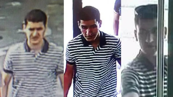 El gobierno español difundió imágenes del presunto conductor de la furgoneta.