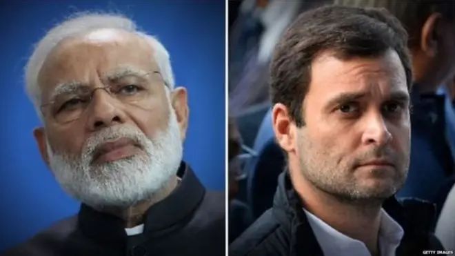 प्रधानमंत्री नरेंद्र मोदी और कांग्रेस अध्यक्ष राहुल गांधी