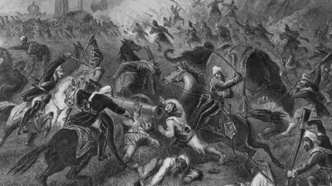 1857 में ब्रिटिश सेना के भारतीय सैनिकों ने विद्रोह कर दिया था