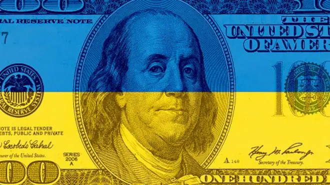 долар і український прапор