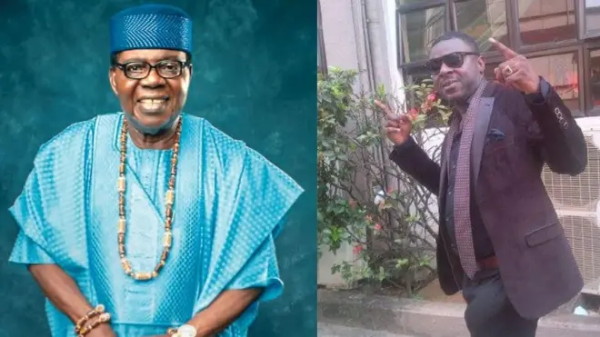 Ebenezer Obey and im son, Olayinka wey die