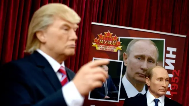 В музее восковых фигур в болгарской Варне фигуры Трампа и Путина поставили рядом - по мнению экспертов-международников, зря