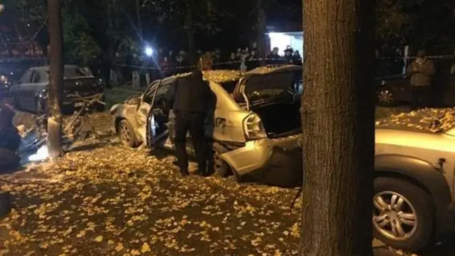 Взрыв произошел у выхода из офиса телеканала "Эспрессо"