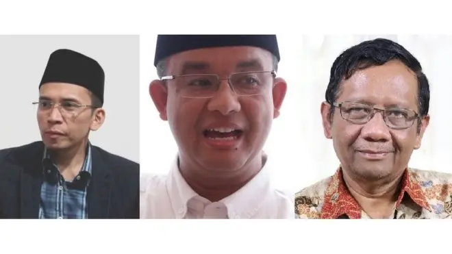 Tuan Guru Bajang, Anies Baswedan dan Mahfud MD: tiga tokoh yang dekat dengan umat Islam yang disukai massa pemilih nasionalberdasarkansurvei SMRC.