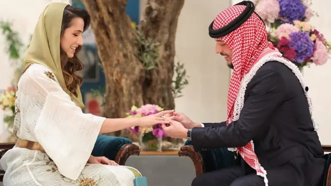 الأمير الحسين والآنسة رجوة