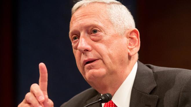 Gen James Mattis testifies before the House (Select) Intelligence Committee in Washington DC on 18 September 2014