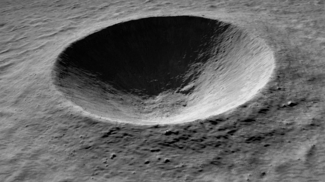 แอ่งหลุมลินเน (Linné crater) บนดวงจันทร์ เป็นตัวอย่างของหลุมอุกกาบาตที่มีขนาดและรูปทรงเหมาะสมต่อการสร้างกล้องโทรทรรศน์