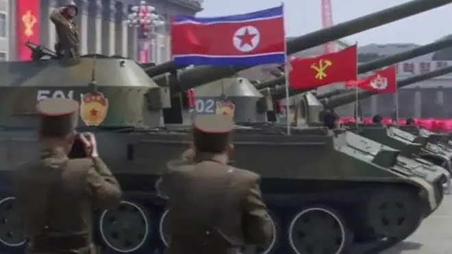 شمالی کوریا کی فوجی پریڈ