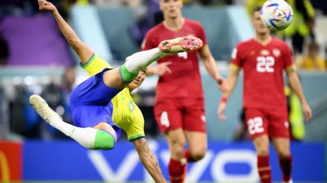 Trenutak kada je Rišarlison postigao drugi gol na meču