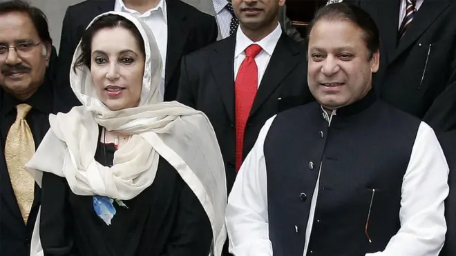 نواز شریف، بے نظیر بھٹو