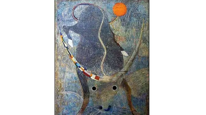 Савицкий музейидаги ва музей рамзи бўлган Владимира Лысенконинг "Бык" Ҳўкиз сурати