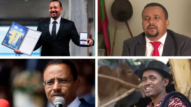 MM Abiy Ahimad, Obbo Jawaar Mohaammad, Obbo Lammaa Magarsaafi Artist Hacaaluu Hundeessaa
