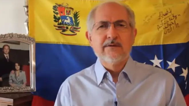 Captura de pantalla del video de Antonio Ledezma.