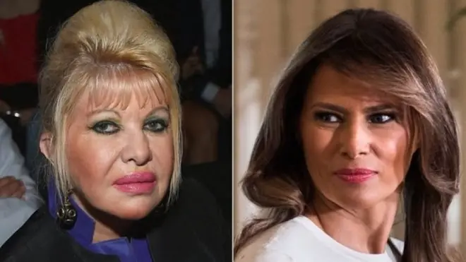 إيفانا ترامب (يسار) وميلانيا