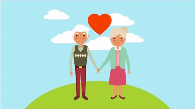 old people in love