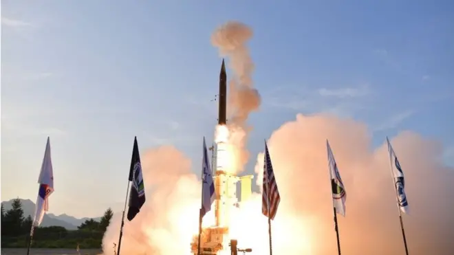 Israel difundió un video en el que se muestra al Arrow 3 siendo disparado desde una base militar en Alaska.