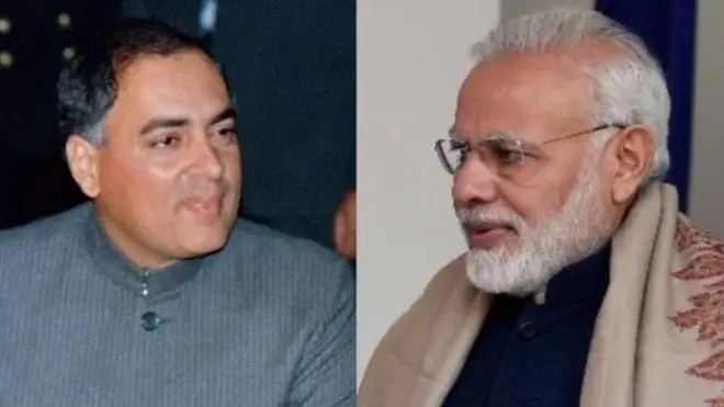 राजीव गांधी- मोदी