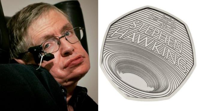 Stephen Hawking and the 50p coin