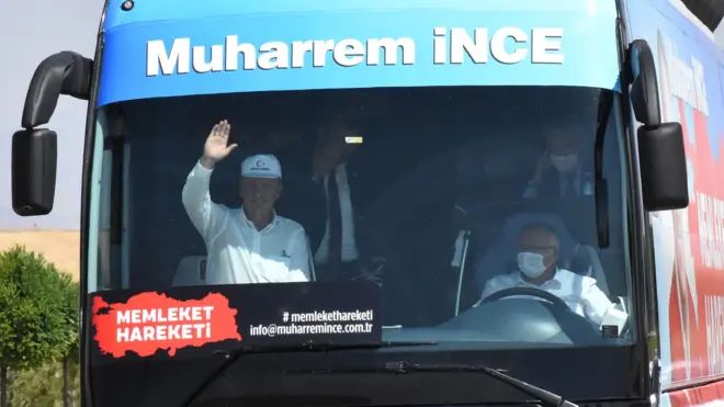 muharrem ince otobüste