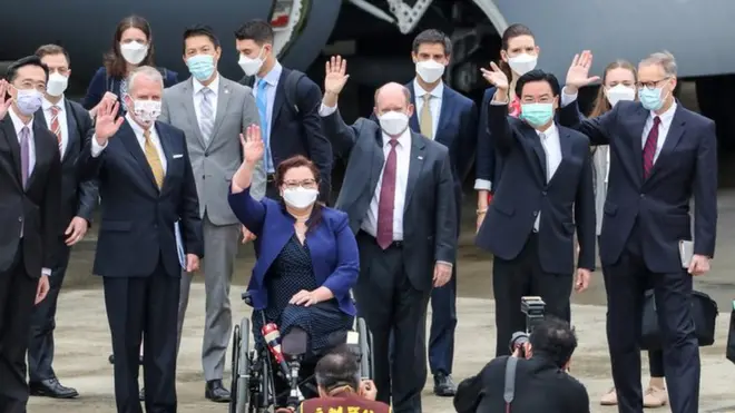 訪台的美國議員本身在亞太地區進行訪問。