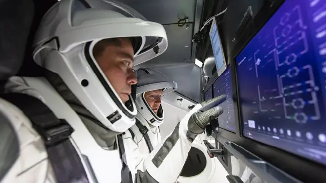 The astronauts will do a dummy run to get ready for launch, even climbing into their capsule