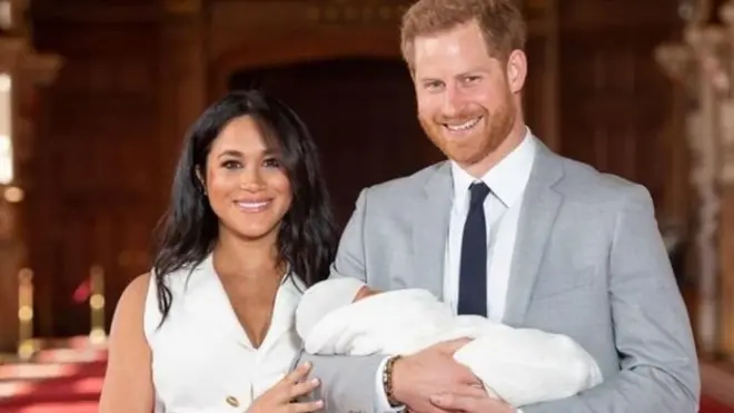 The Duke and Duchess of Sussex have shared the first glimpse of their newborn son