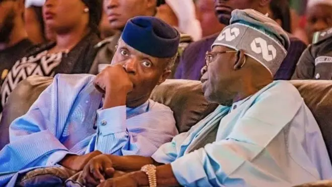 Yemi Osinbajo ati Bola Tinubu